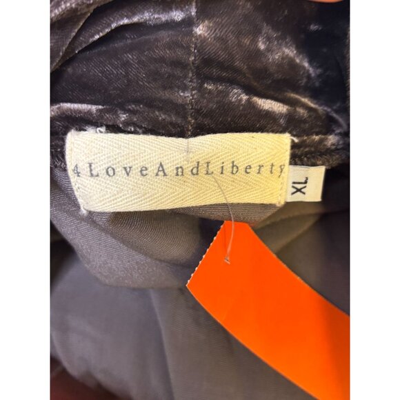 4 Love & Liberty JW Velvet Cardi Brown XL - Picture 8 of 9